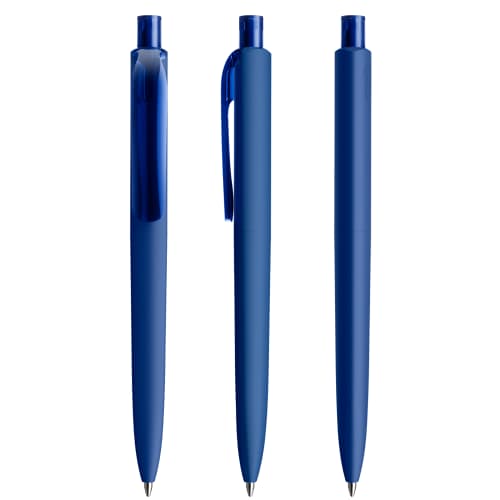 Prodir DS8 Soft Touch Ballpens in Classic Blue