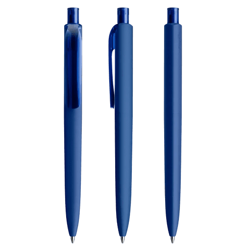 Prodir DS8 Soft Touch Ballpens in Classic Blue