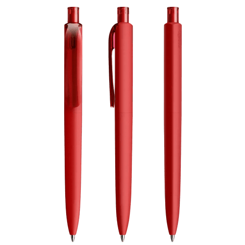 Prodir DS8 Soft Touch Ballpens in Dark Red