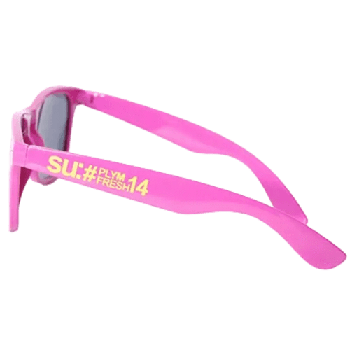 Side View of Pantone Matched Sunglasses Printed with Your Logo from Total Merchandise