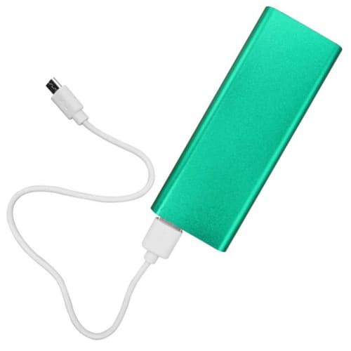 Express Printed Jupiter Power Banks in Green from Total Merchandise