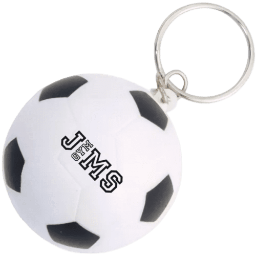 Personalised Express Stress Football Keyrings for Sporting Merchandise