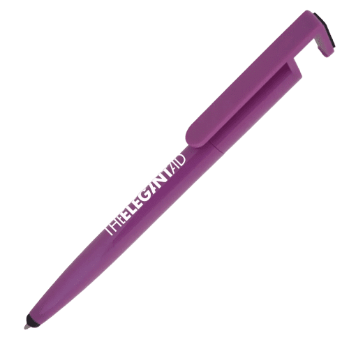 Touch Screen Cleaner Ballpens in Purple