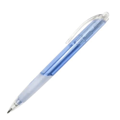 PromoMate Curve Ballpens in Pale Blue