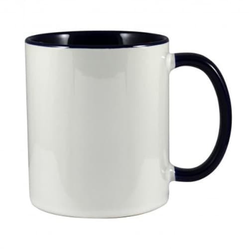 Two Tone Photo Mugs in White/Black