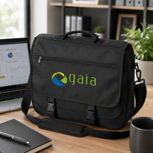 Lifestyle image Exhibition Bag logo printed by Total Merchandise