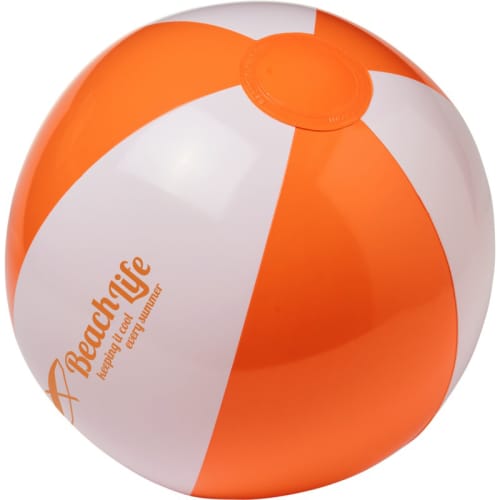 Palma Solid Beach Balls in Orange/White