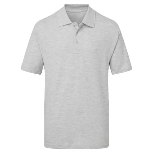 UCC Lightweight Pique Polo Shirts in Heather Grey