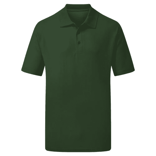 UCC Lightweight Pique Polo Shirts in Bottle Green