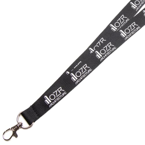 20mm Polyester Lanyards in Black