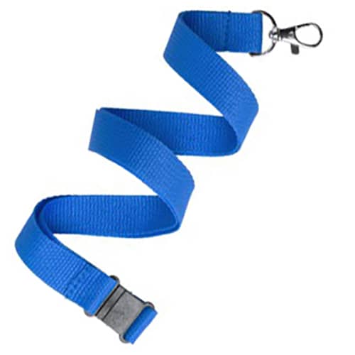 20mm Polyester Lanyards in Blue 285c