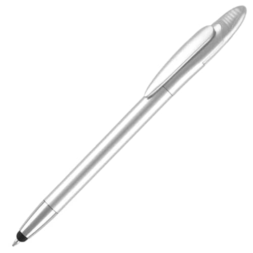 Promotional 2GB Atomic USB Stylus Ballpens in Silver from Total Merchandise