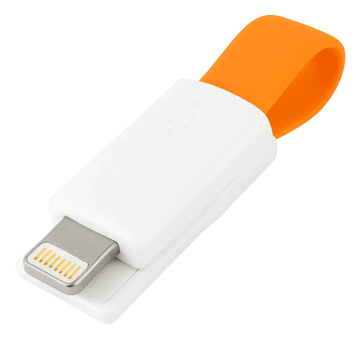 Mini Lightning USB Adaptors in Orange