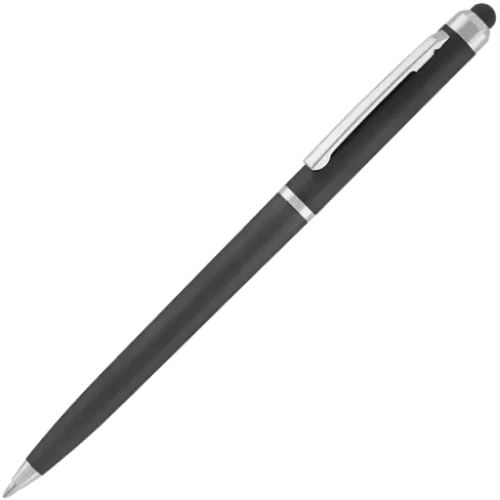 Custom Printed Supersaver Stylus Ballpens in Black from Total Merchandise