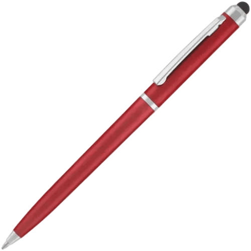 Promotional Supersaver Stylus Ballpens in Red from Total Merchandise