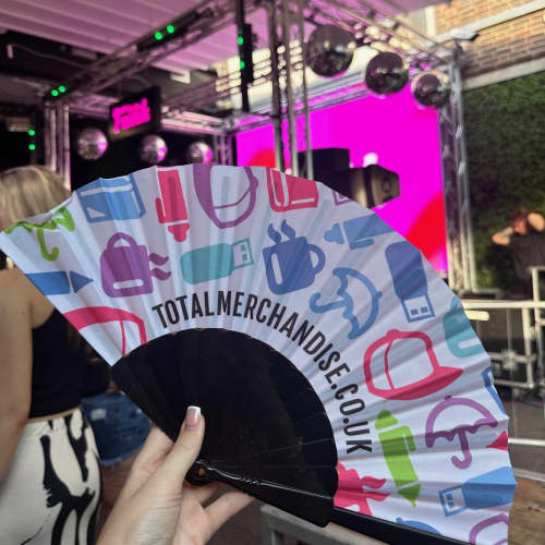 Full Colour Fabric Folding Fans