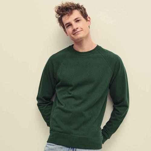 Fruit of the Loom Men's Sweatshirts in Bottle Green