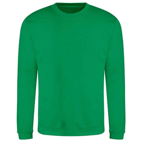 Custom Printed AWD Crew Neck Sweatshirts in Kelly Green from Total Merchandise