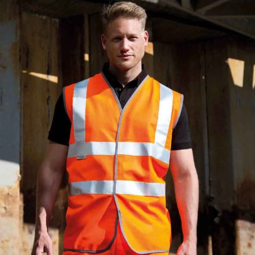 Result Safeguard Hi Vis Safety Vests in Orange