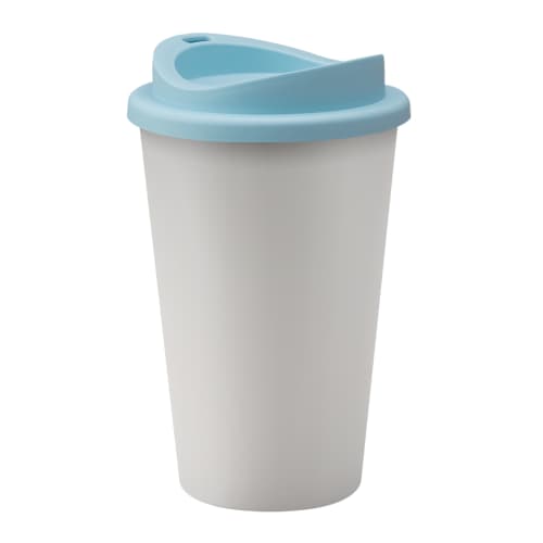 Full Colour Universal Take Out Cup in White/Light Blue