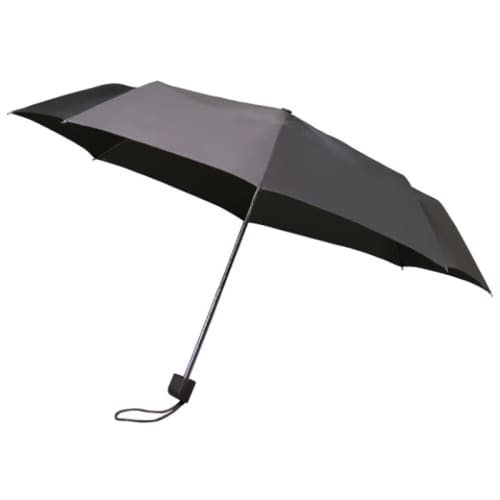 Promotional Value Supermini Telescopic Umbrella in Grey from Total Merchandise