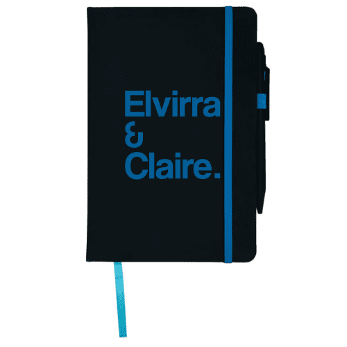 Promotional Medium Noir Edge Notebooks with company logos