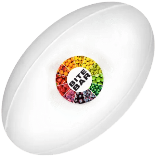 Express Full Colour Printed Stress Rugby Balls in White