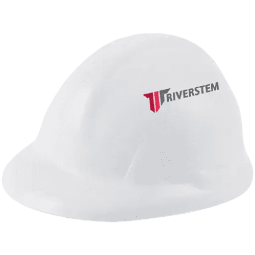 Full Colour Printed Stress Hard Hats in White