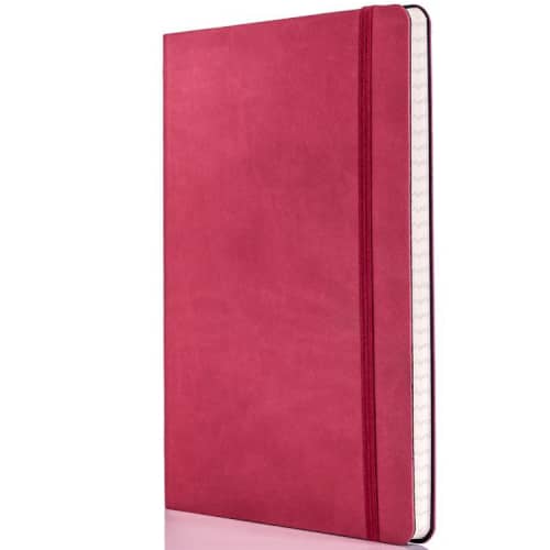 Customised Tucson Flexible Ruled Medium Notebooks in Red from Total Merchandise