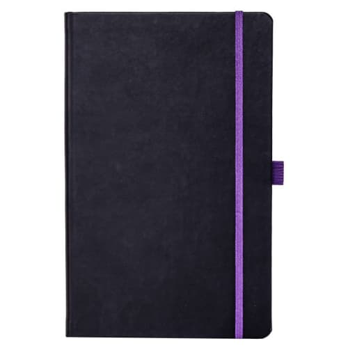 Tucson Edge Ruled Medium Notebooks in Black/Purple