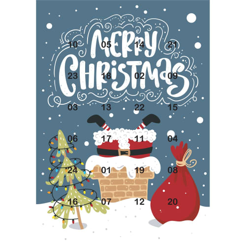 Promotional Advent Calendars with a Choice of 12 Stock Designs or your Own Custom Artwork