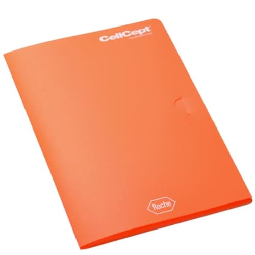 A4 Polypropylene Conference Folders in Orange