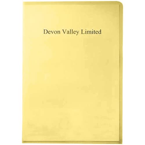 A4 Copy Safe Letter Files in Yellow
