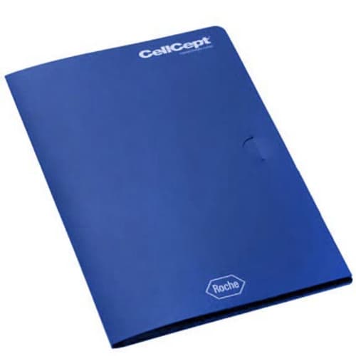 A4 Polypropylene Conference Folders in Blue