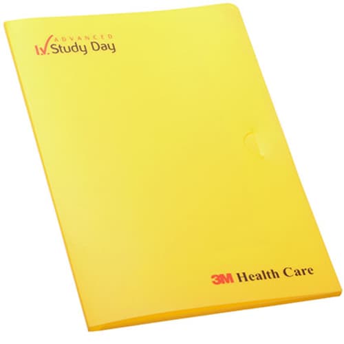 A4 Polypropylene Conference Folders in Yellow