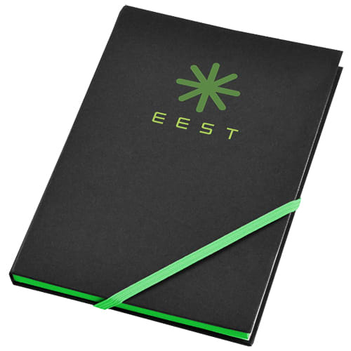 A5 Neon Notebooks in Black/Green