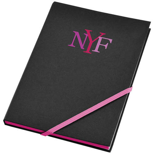 A5 Neon Notebooks in Black/Magenta