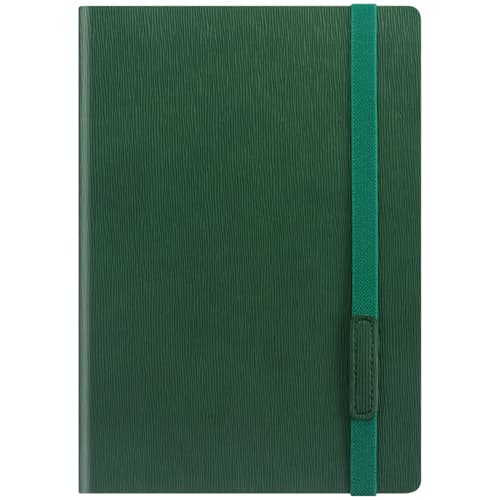 Promotional A6 Cambridge PU Notebooks in green available from Total Merchandise