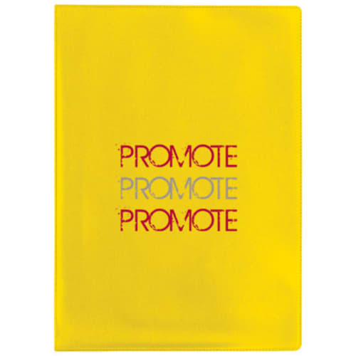 Branded A5 Document Wallet in Yellow