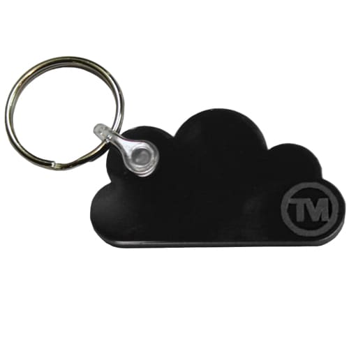 Acrylic Cloud Shape Keyrings in Black