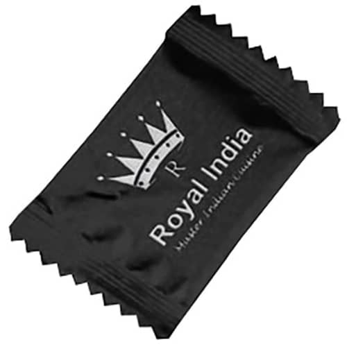 Promotional After Dinner Chocolates in Black Printed with a Logo by Total Merchandise