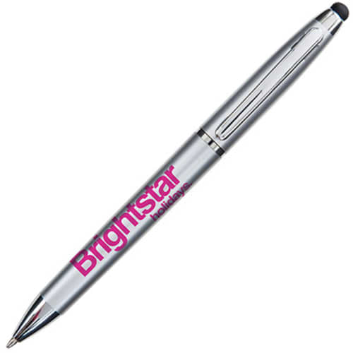 Branded stylus pen for desktop advertising