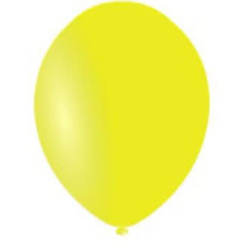 All Round Print Balloons in Yellow