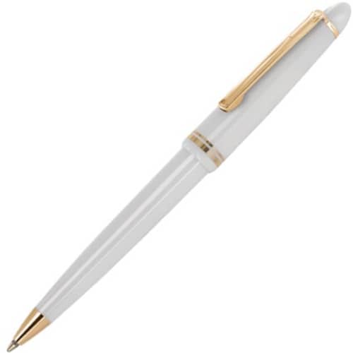 Promotional Alpine Gold Trim Ballpen in White from Total Merchandise