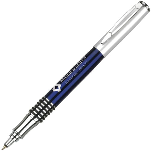 Promotional Ambassador Rollerball Pens in Blue from Total Merchandise