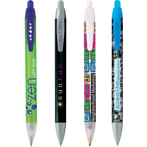 Corporate Branded BiC Wide Body Ballpens with Full Colour Printed Barrels from Total Merchandise