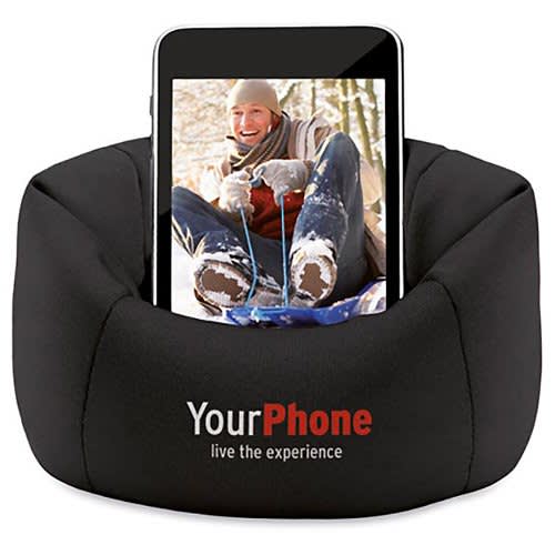 Bean Bag Phone Holders in Black