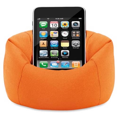 Bean Bag Phone Holders in Orange