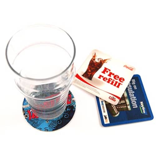 Promotional Beer Mats Printed with Your Custom Design to Both Sides from Total Merchandise