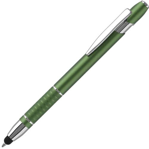 Custom Printed Bella Stylus Ballpens in Green from Total Merchandise